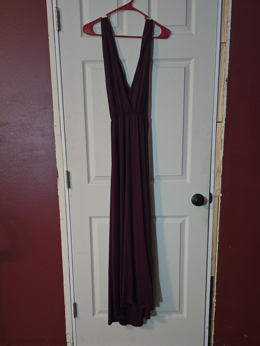 Persun Plum V-Neck Sleeveless Maxi Multiway Dress